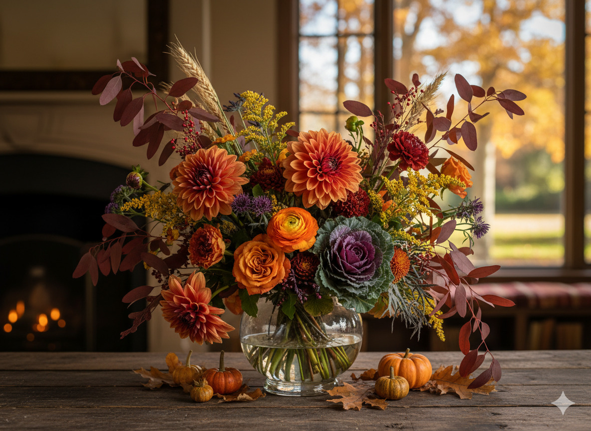 Autumn floral design